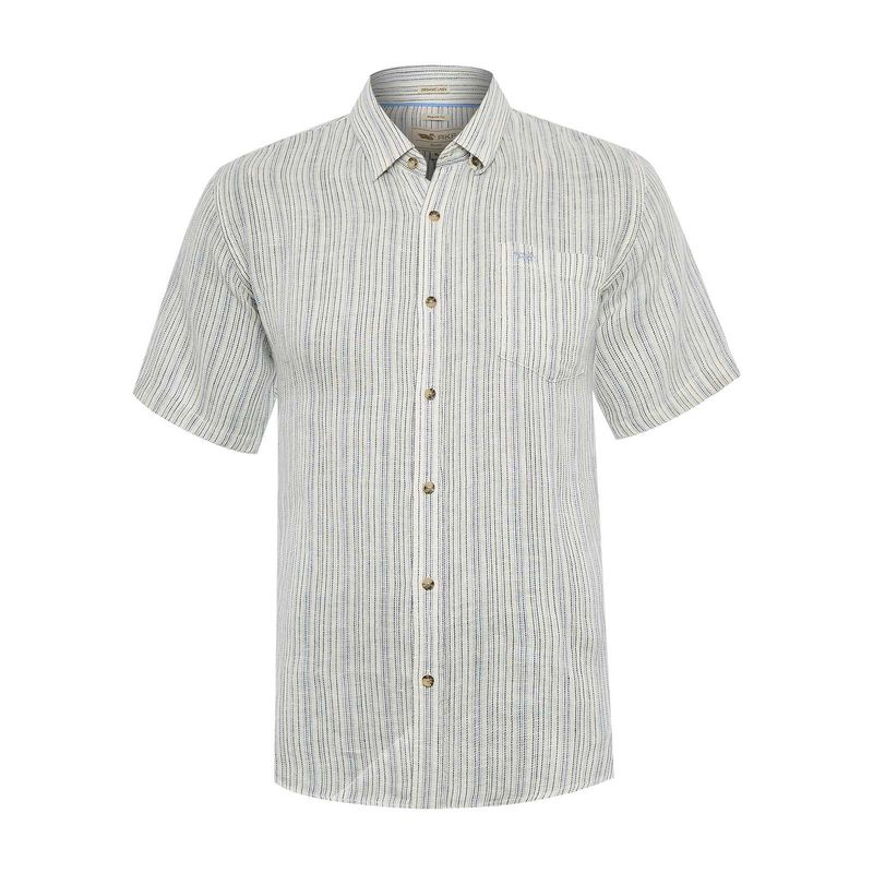 ROCKFORD - Camisa Lino Orgánico Hombre Brisa Azul ROCKFORD