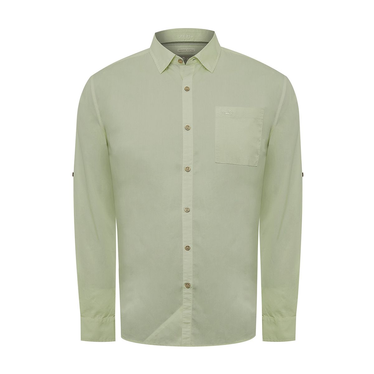 ROCKFORD - Camisa Algodón Orgánico Hombre Galiton Verde ROCKFORD