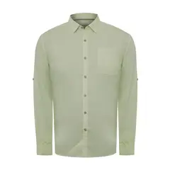 ROCKFORD - Camisa Algodón Orgánico Hombre Galiton Verde
