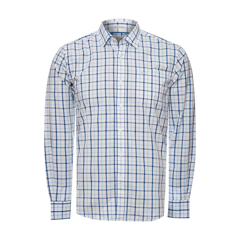 ROCKFORD - Camisa Algodón Org Hombre Lighter Celeste ROCKFORD