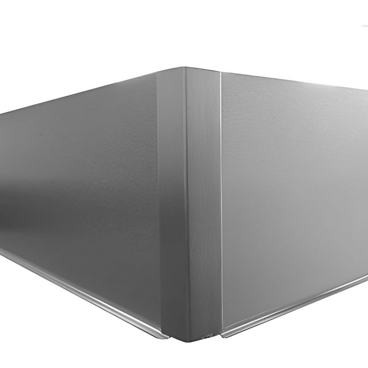 DVP - Zócalo De Pvc 150mm Aluminio 3 Mts Dvp Color Plateado