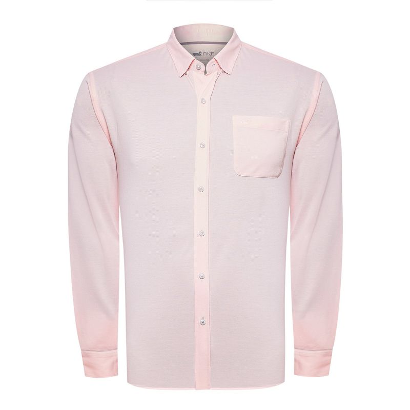 ROCKFORD - Camisa Algodón Supima® Hombre Jersey Rosado ROCKFORD