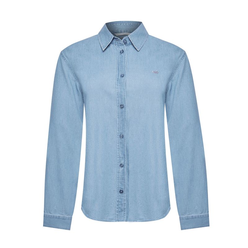 ROCKFORD - Blusa Algodón Orgánico Mujer Makalu Azul ROCKFORD