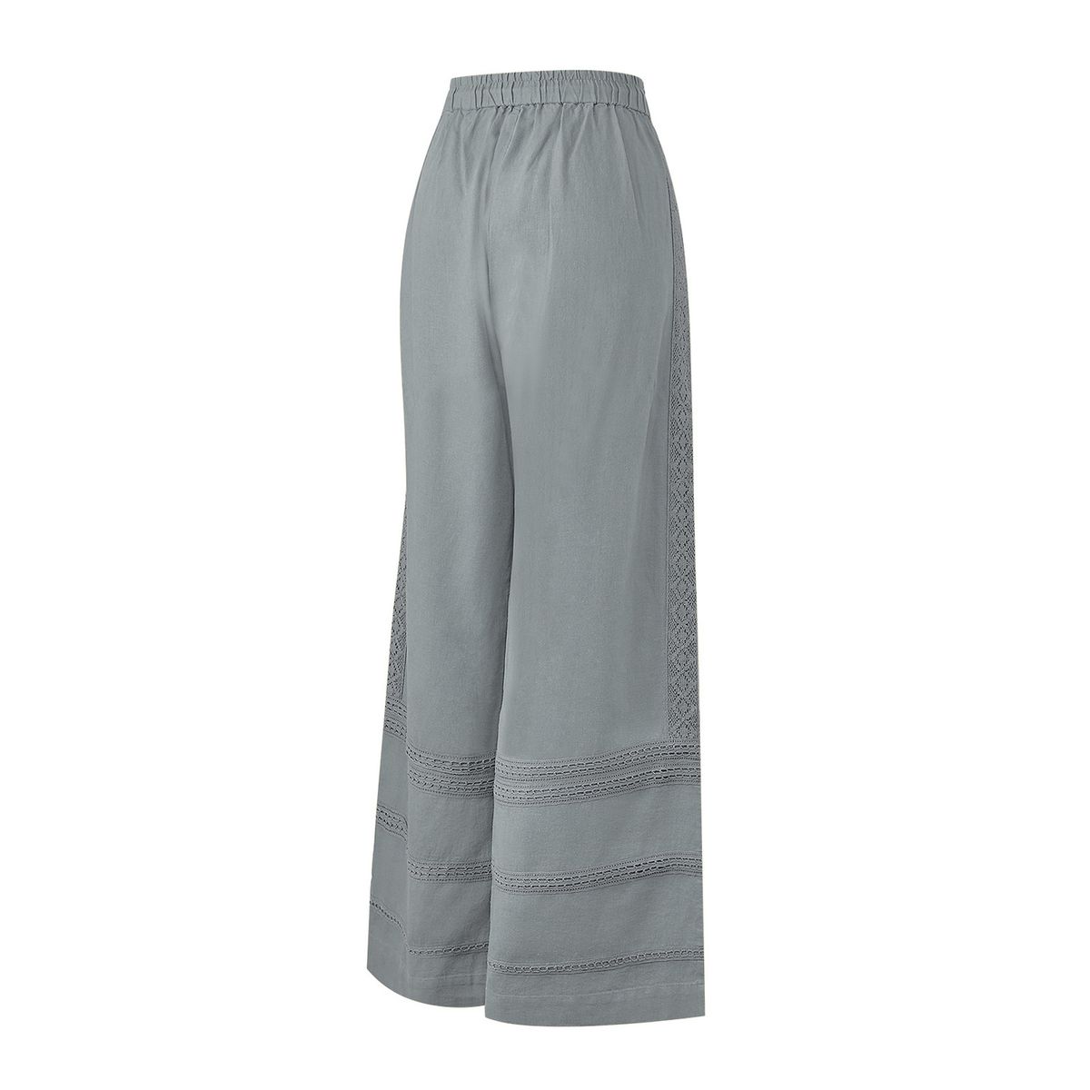 ROCKFORD - Pantalón Lino Orgánico Mujer Fuji Gris ROCKFORD