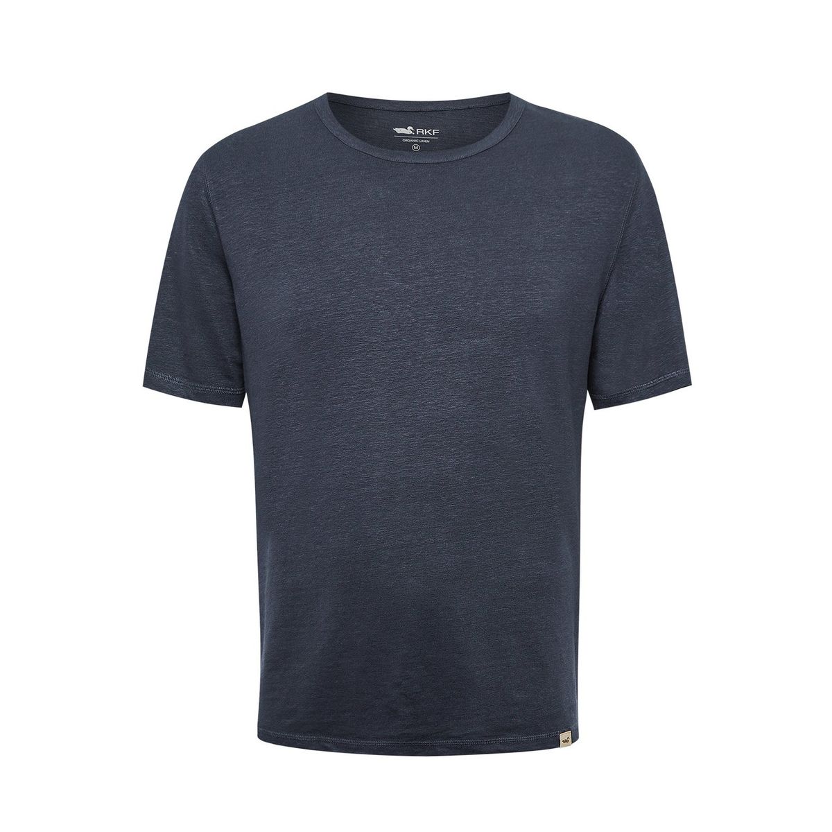 ROCKFORD - Polera Lino Orgánico Hombre Linen Azul ROCKFORD