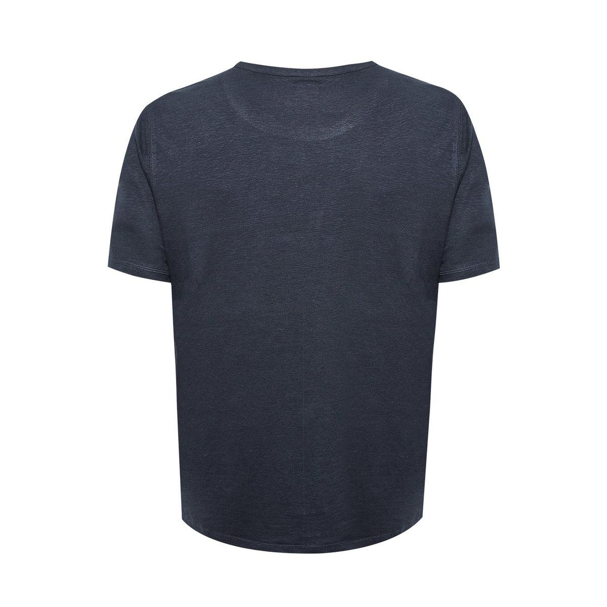 ROCKFORD - Polera Lino Orgánico Hombre Linen Azul ROCKFORD