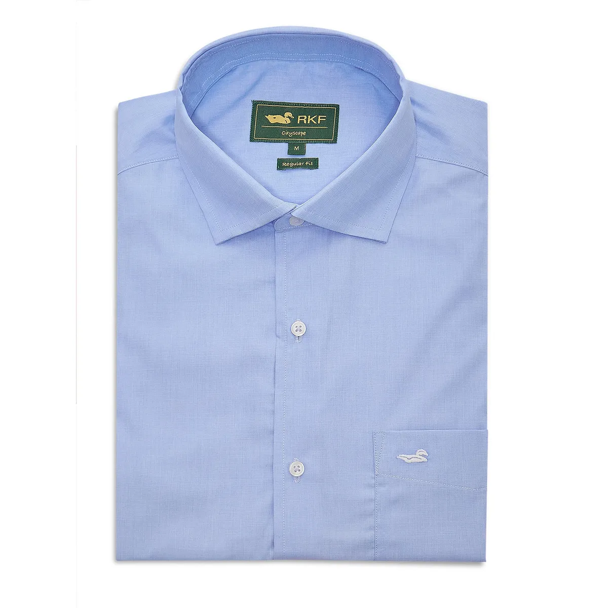 ROCKFORD - Camisa Algodón Hombre Easysolid Celeste ROCKFORD