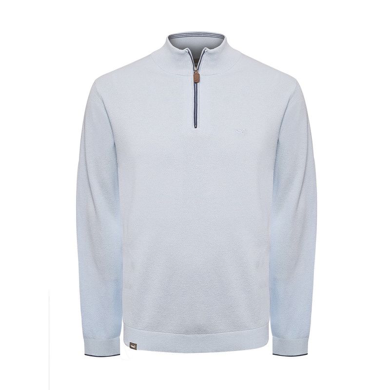 ROCKFORD - Sweater Algodón Orgánico Hombre Bilbao Celeste ROCKFORD