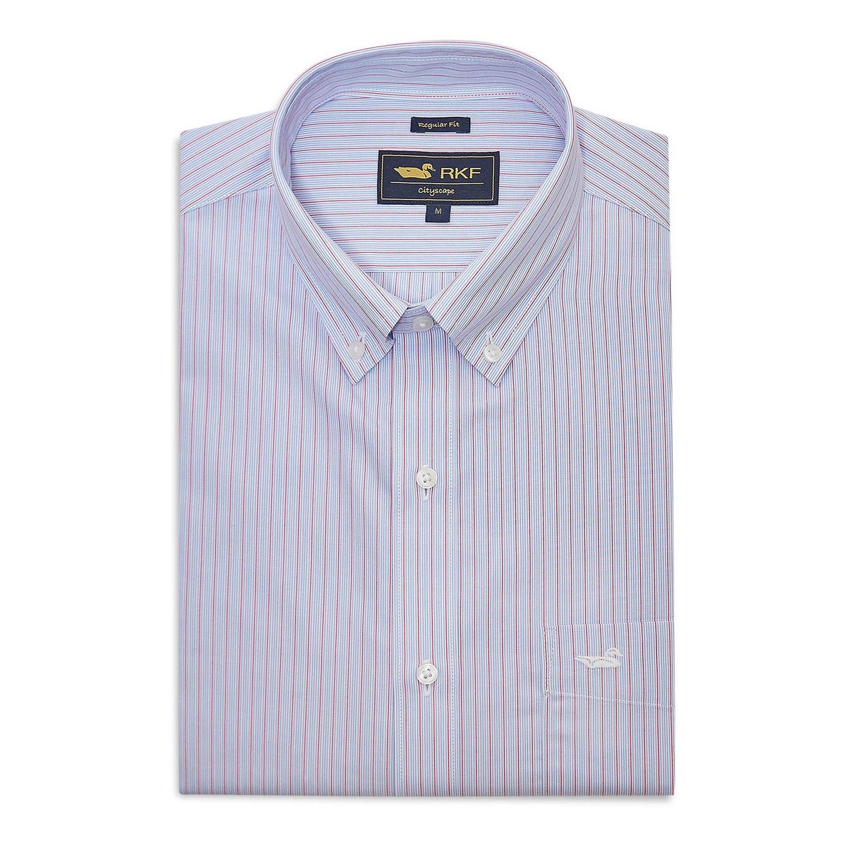 ROCKFORD - Camisa Libre de Arrugas Algodón Hombre Azul ROCKFORD