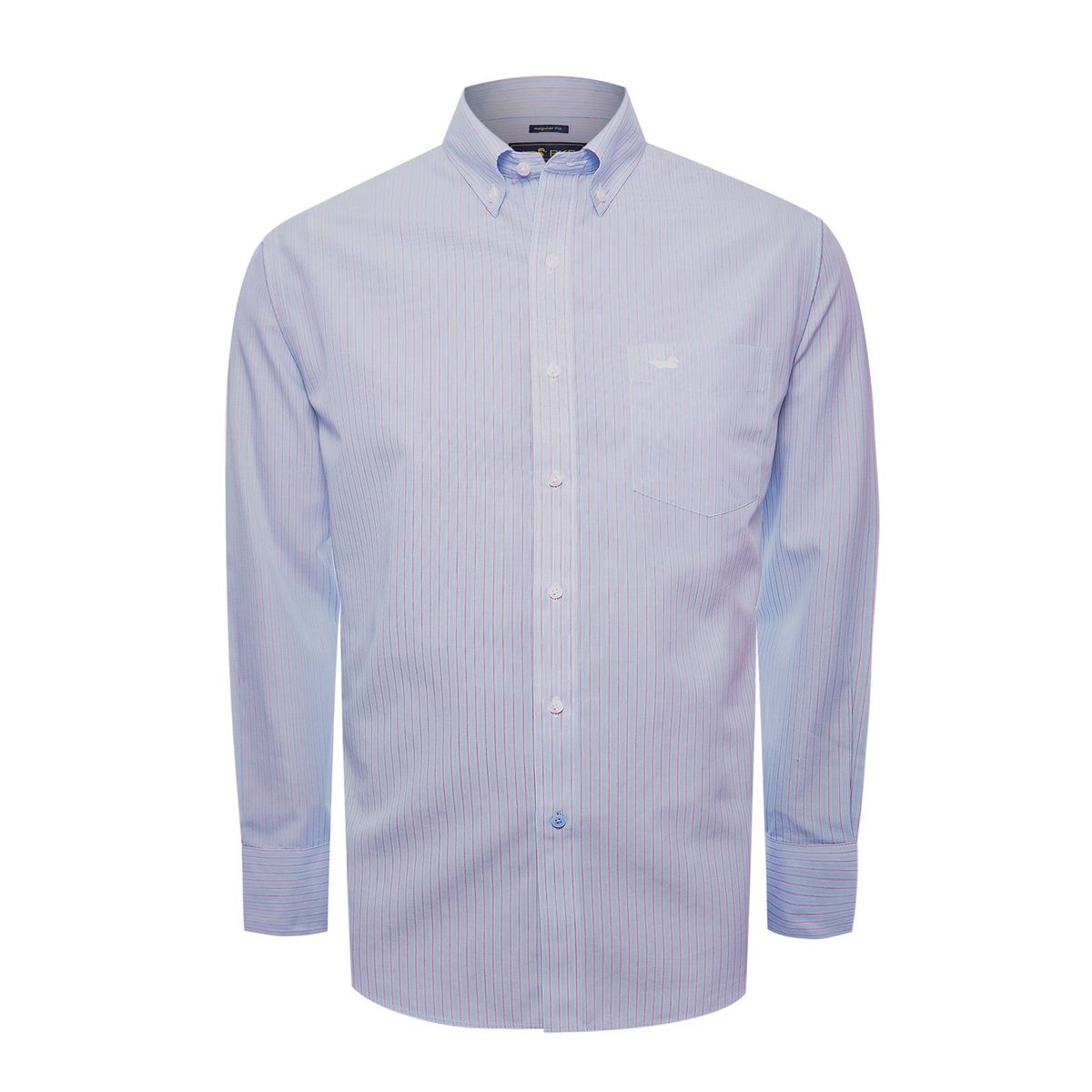 ROCKFORD - Camisa Libre de Arrugas Algodón Hombre Azul ROCKFORD