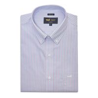 Camisa Libre de Arrugas Algodón Hombre Azul