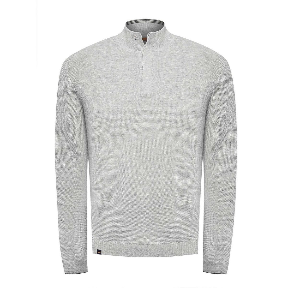 ROCKFORD - Sweater Lana Mercerizada Hombre Lucca Gris ROCKFORD
