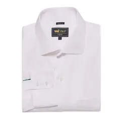 ROCKFORD - Camisa Algodón Libre de Arrugas Hombre Blanco