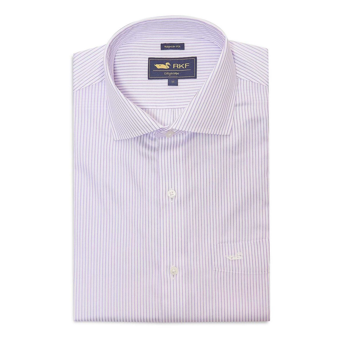 ROCKFORD - Camisa Libre de Arrugas Algodón Lila Hombre ROCKFORD