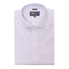 ROCKFORD - Camisa Libre de Arrugas Algodón Lila Hombre