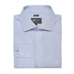 ROCKFORD - Camisa Algodón Libre de Arrugas Hombre Azul