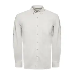 ROCKFORD - Camisa Algodón Orgánico Hombre Galiton Gris