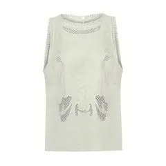 ROCKFORD - Blusa Lino Orgánico Mujer Cleep Blanco