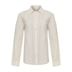 ROCKFORD - Blusa Algodón Orgánico Mujer Zambor Blanco