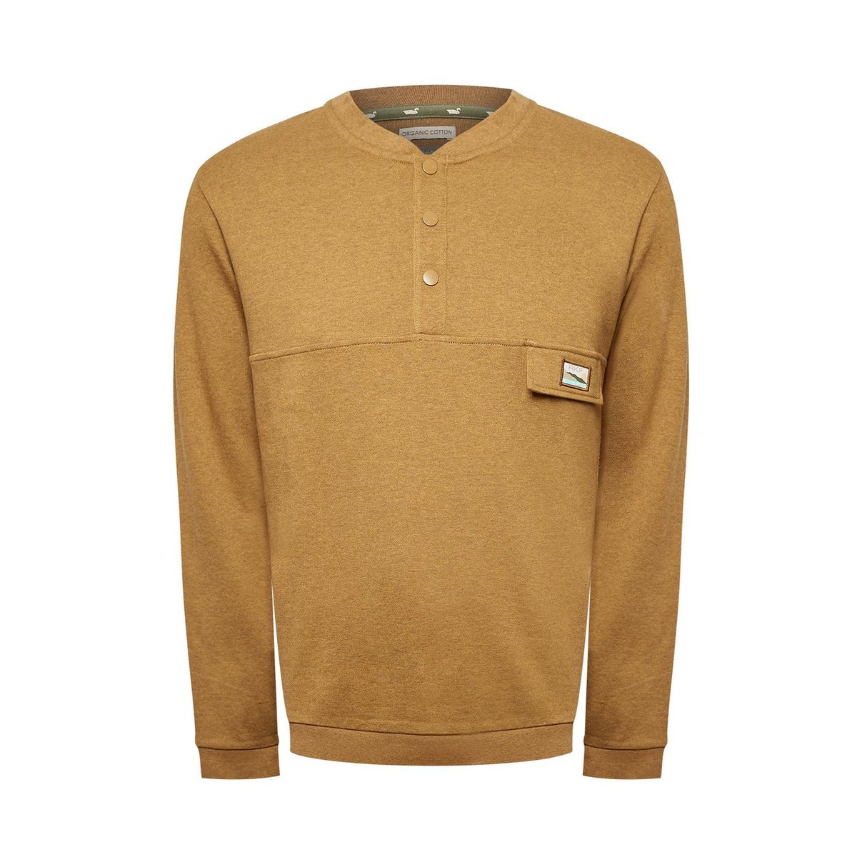 ROCKFORD - Polerón Algodón Orgánico Hombre Nomad Café ROCKFORD