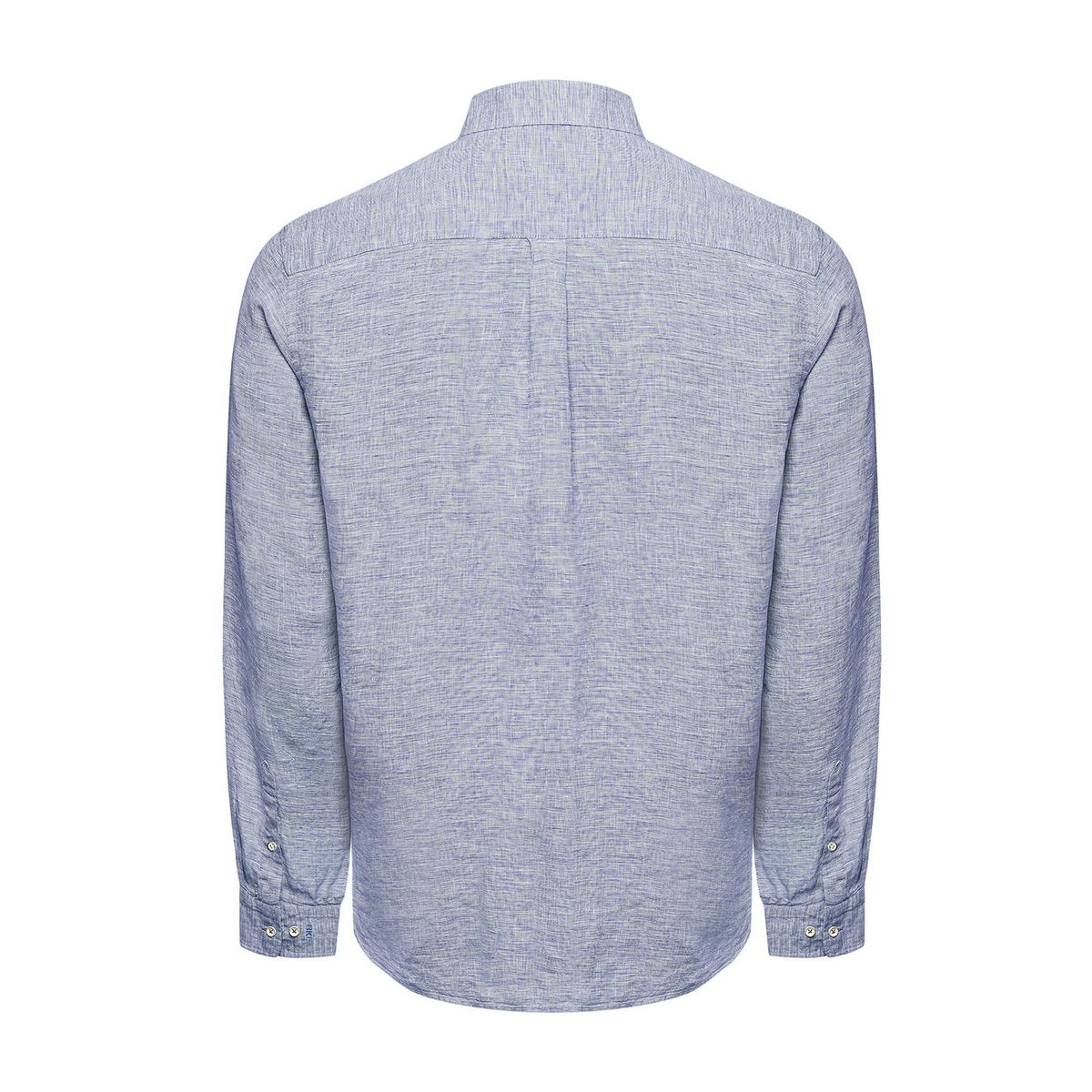 ROCKFORD - Camisa Lino Orgánico Hombre Linentex Azul ROCKFORD