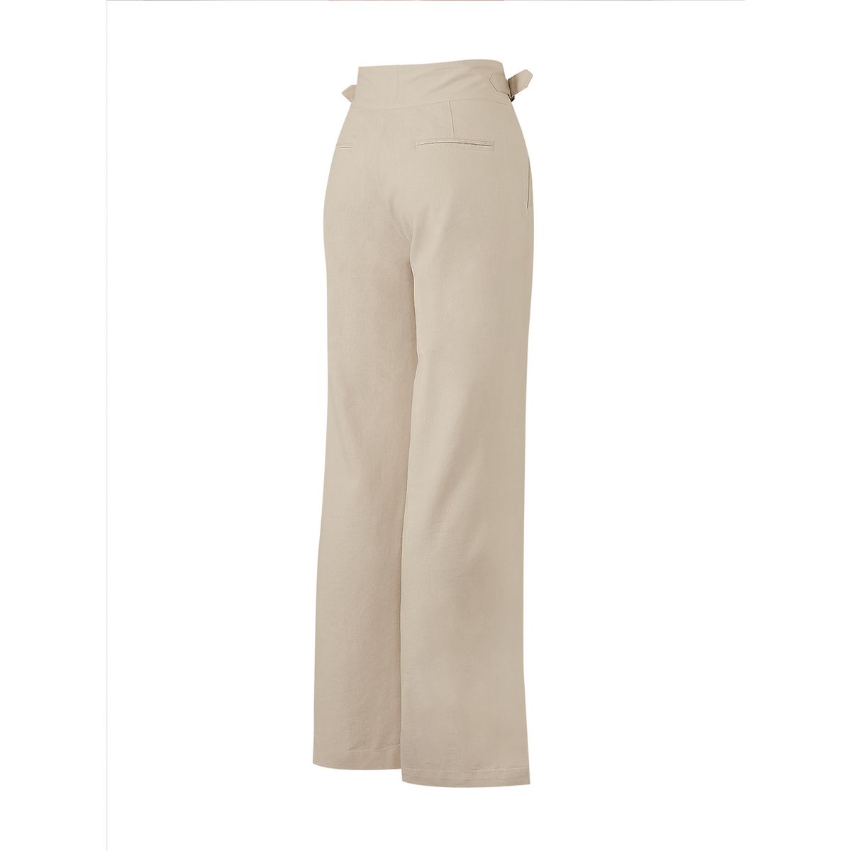 ROCKFORD - Pantalón Lino Orgánico Mujer Ava Beige ROCKFORD