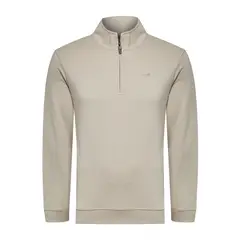ROCKFORD - Polerón Algodón Pima Hombre Rimistripe Beige