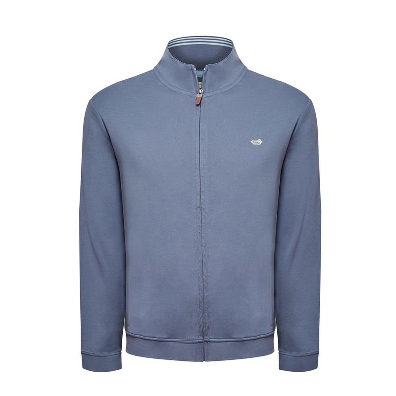 ROCKFORD - Polerón Algodón Pima Hombre Rimini Azul ROCKFORD