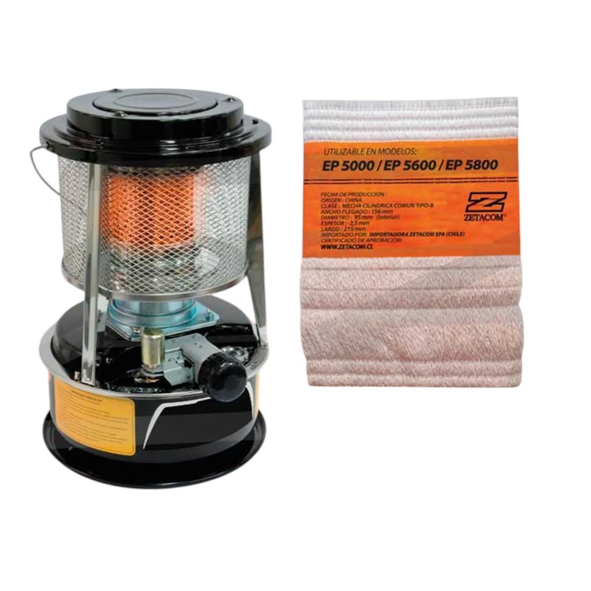 ZETACOM - Mecha Para Estufa Sindelen EP 5000 95mm