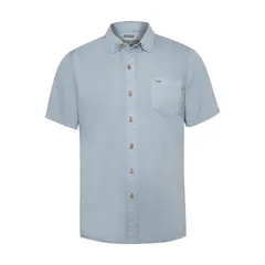 ROCKFORD - Camisa Tencel Hombre Azul Claro