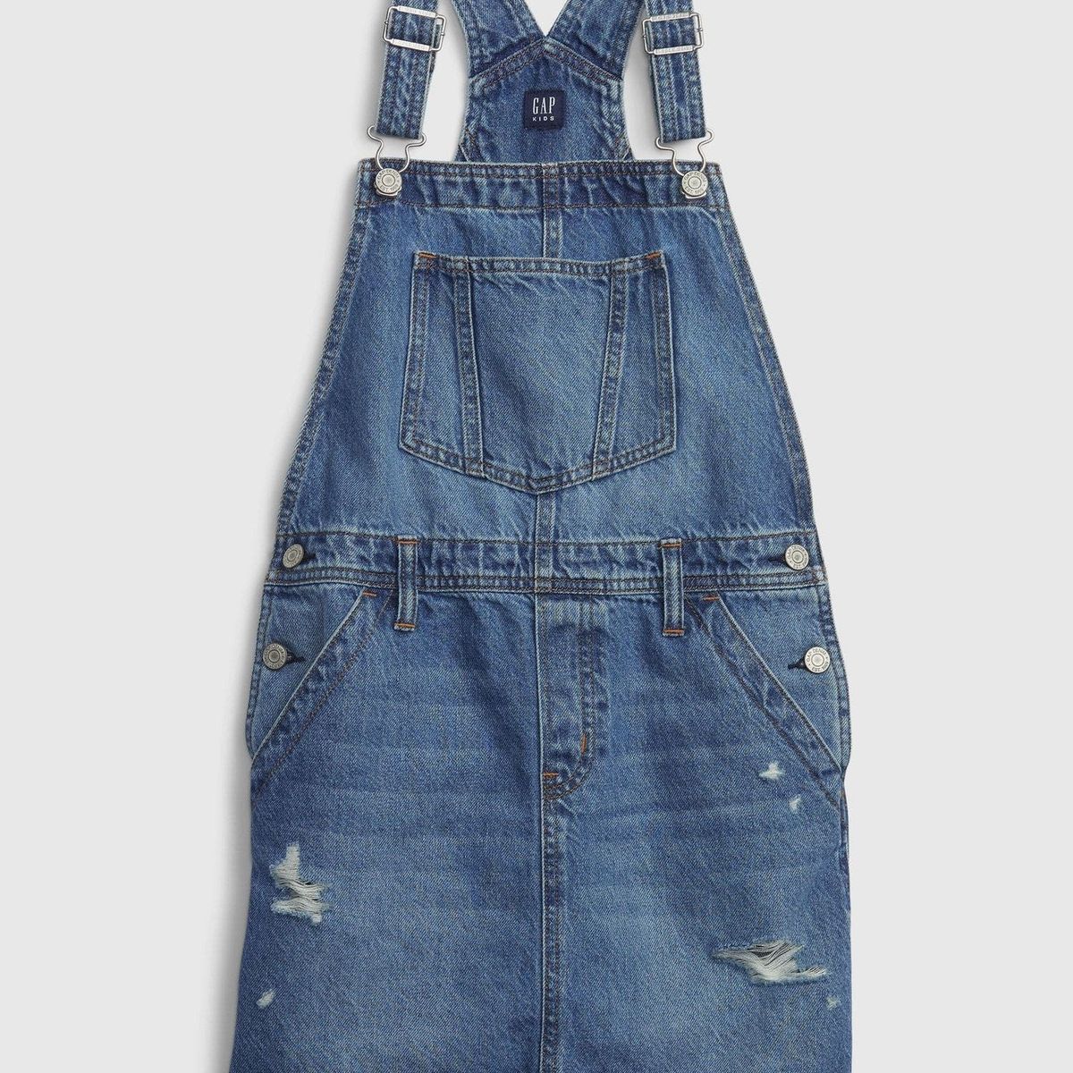 GAP - Vestido Niña Jardinera Denim Azul Gap