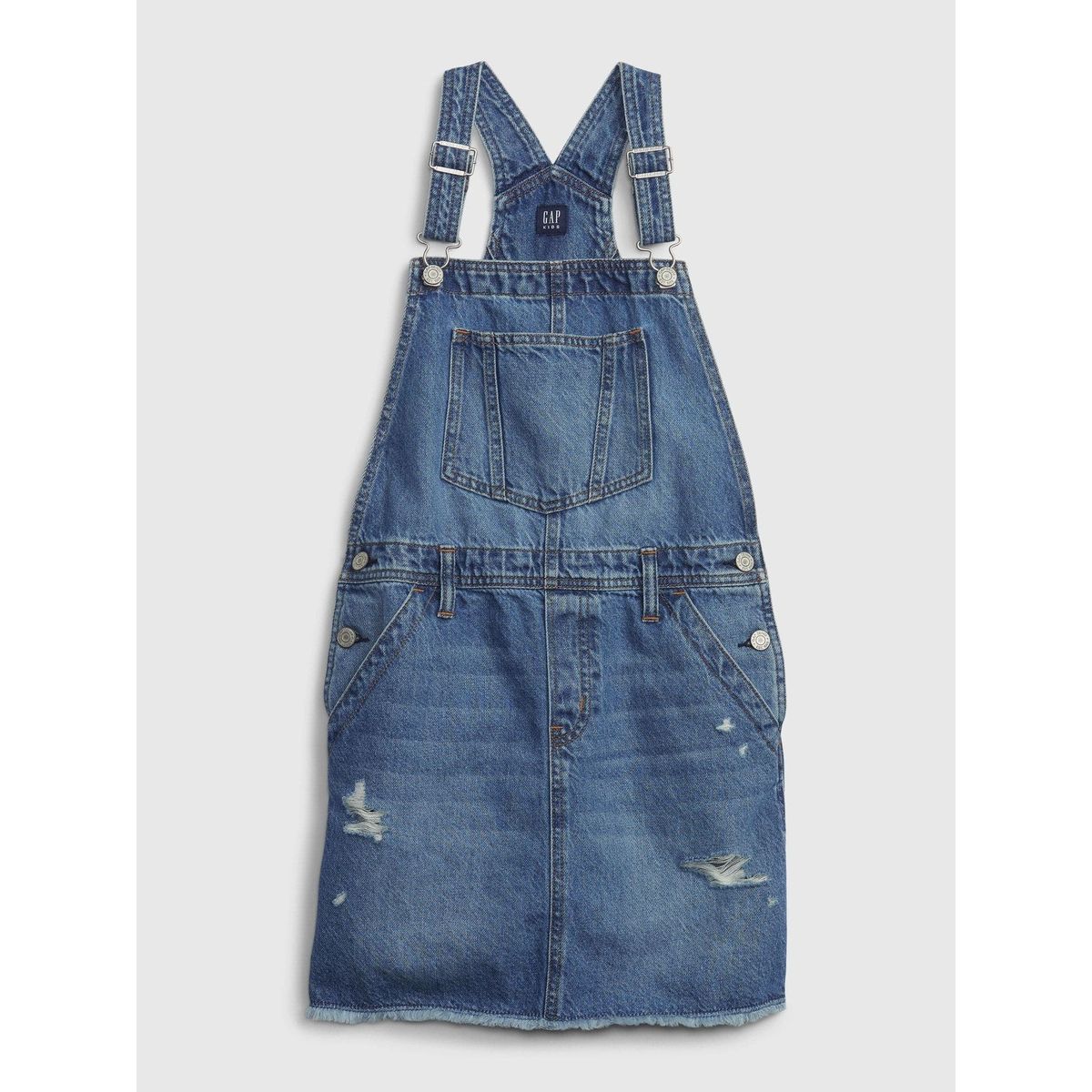 GAP - Vestido Niña Jardinera Denim Azul Gap
