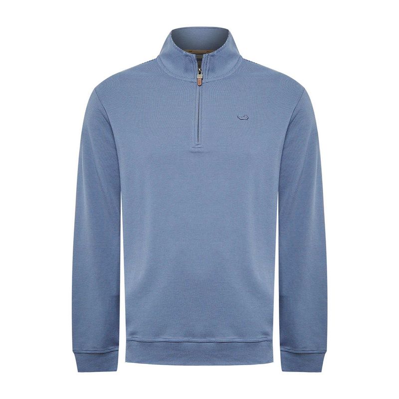 ROCKFORD - Polerón Algodón Pima Hombre Rimistripe Azul ROCKFORD