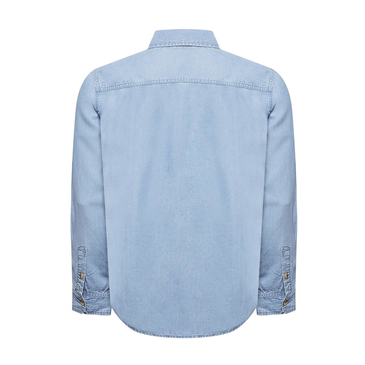 ROCKFORD - Camisa Tencel Hombre Azul ROCKFORD