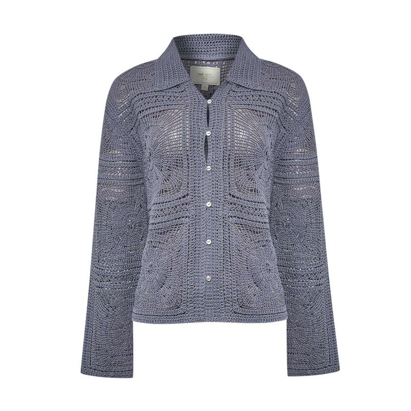 ROCKFORD - Sweater Algodón Orgánico Mujer Laia Azul ROCKFORD