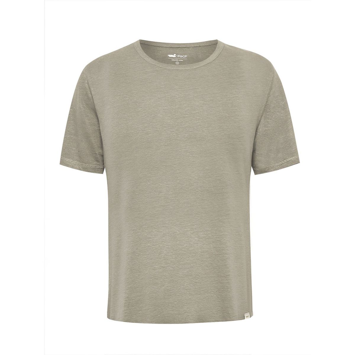 ROCKFORD - Polera Lino Orgánico Hombre Linen Gris ROCKFORD