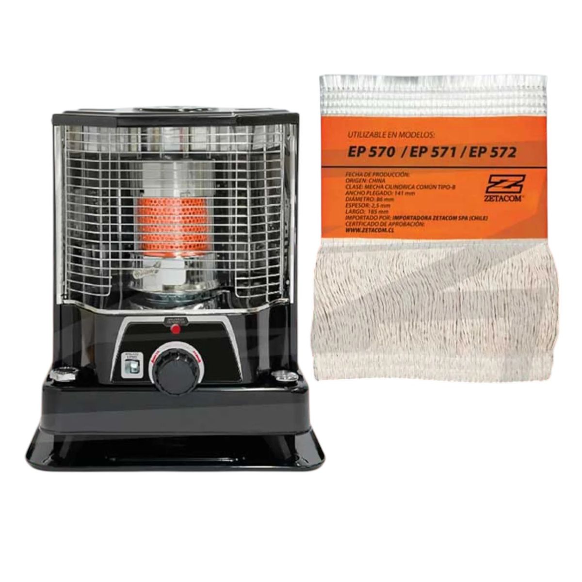 ZETACOM - Mecha para Estufa Sindelen EP570  86mm