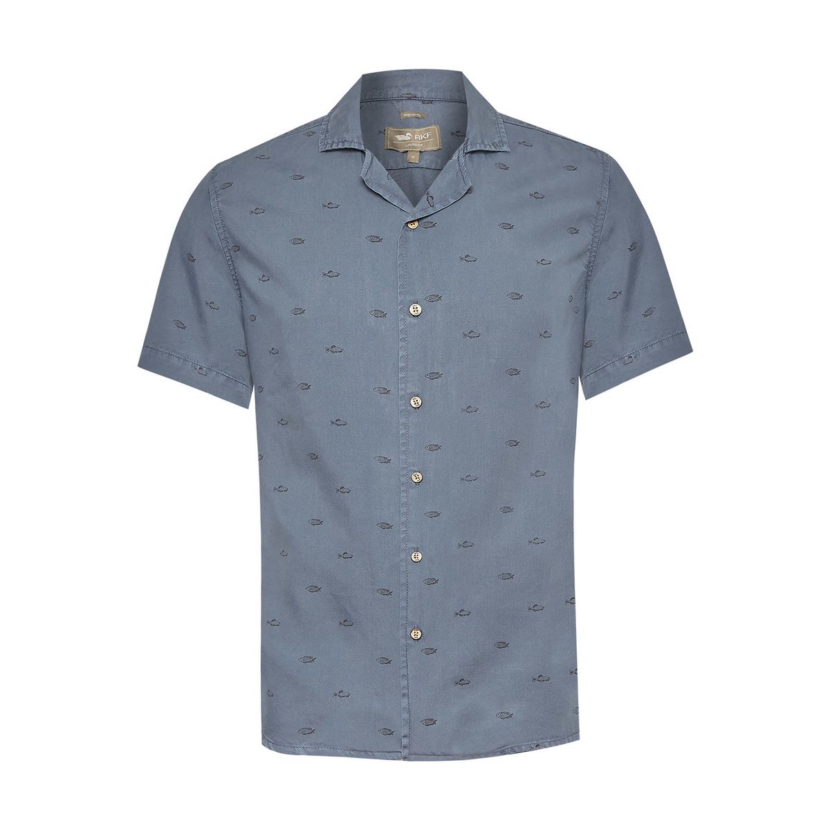 ROCKFORD - Camisa Tencel Hombre Tencelpri Azul ROCKFORD