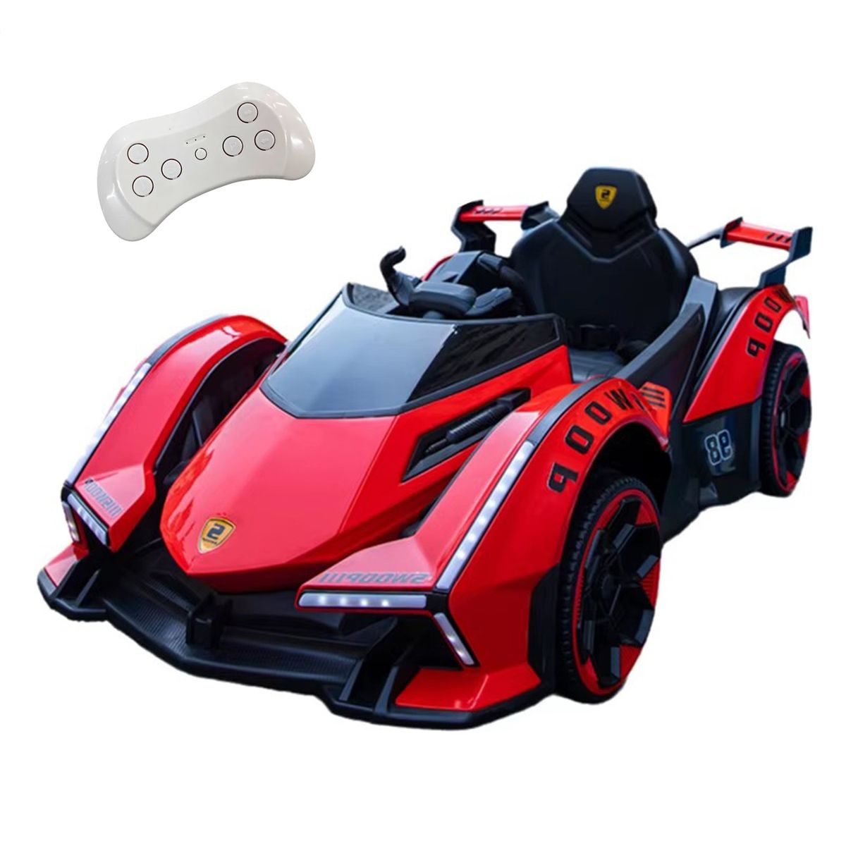 MUNDO ONLINE - Auto Electrico para Niños Con Control Remoto Luces y Sonido