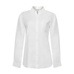 ROCKFORD - Blusa Lino Orgánico Mujer Lirio Blanco