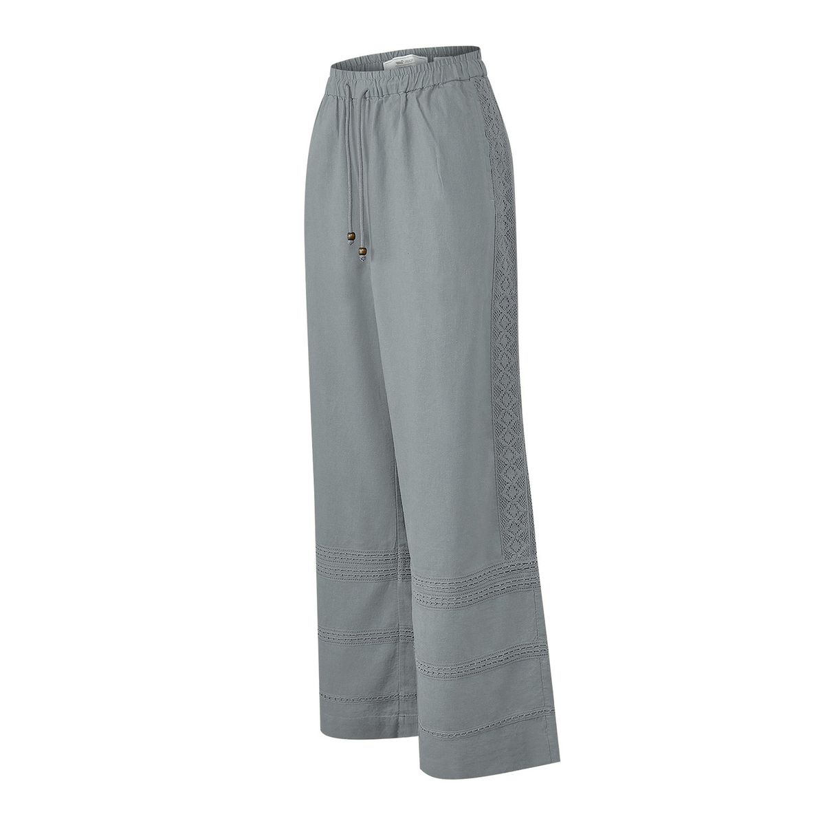 ROCKFORD - Pantalón Lino Orgánico Mujer Fuji Gris ROCKFORD