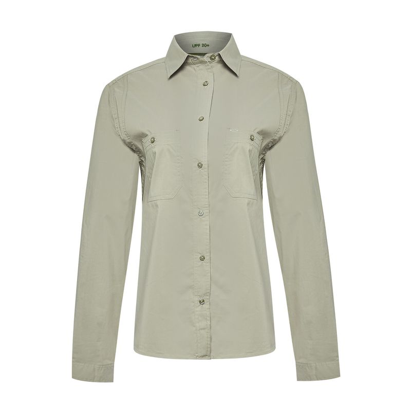 ROCKFORD - Blusa Algodón Orgánico Mujer Coop Verde ROCKFORD
