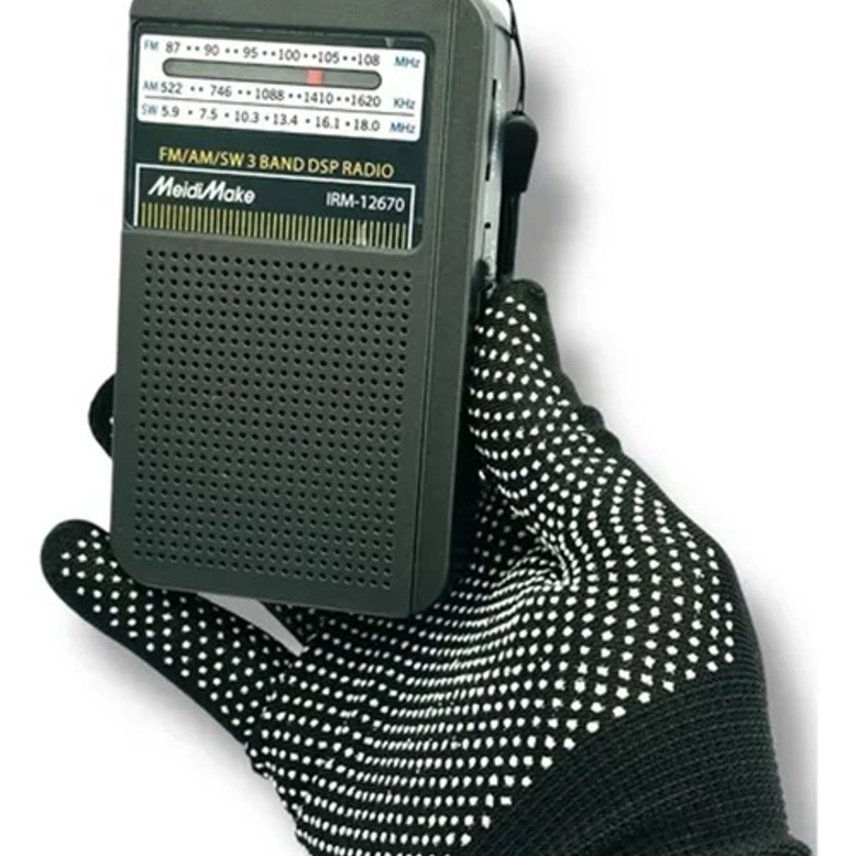IRM - Radio Portátil FM, AM, SW, Negro IRM 12670