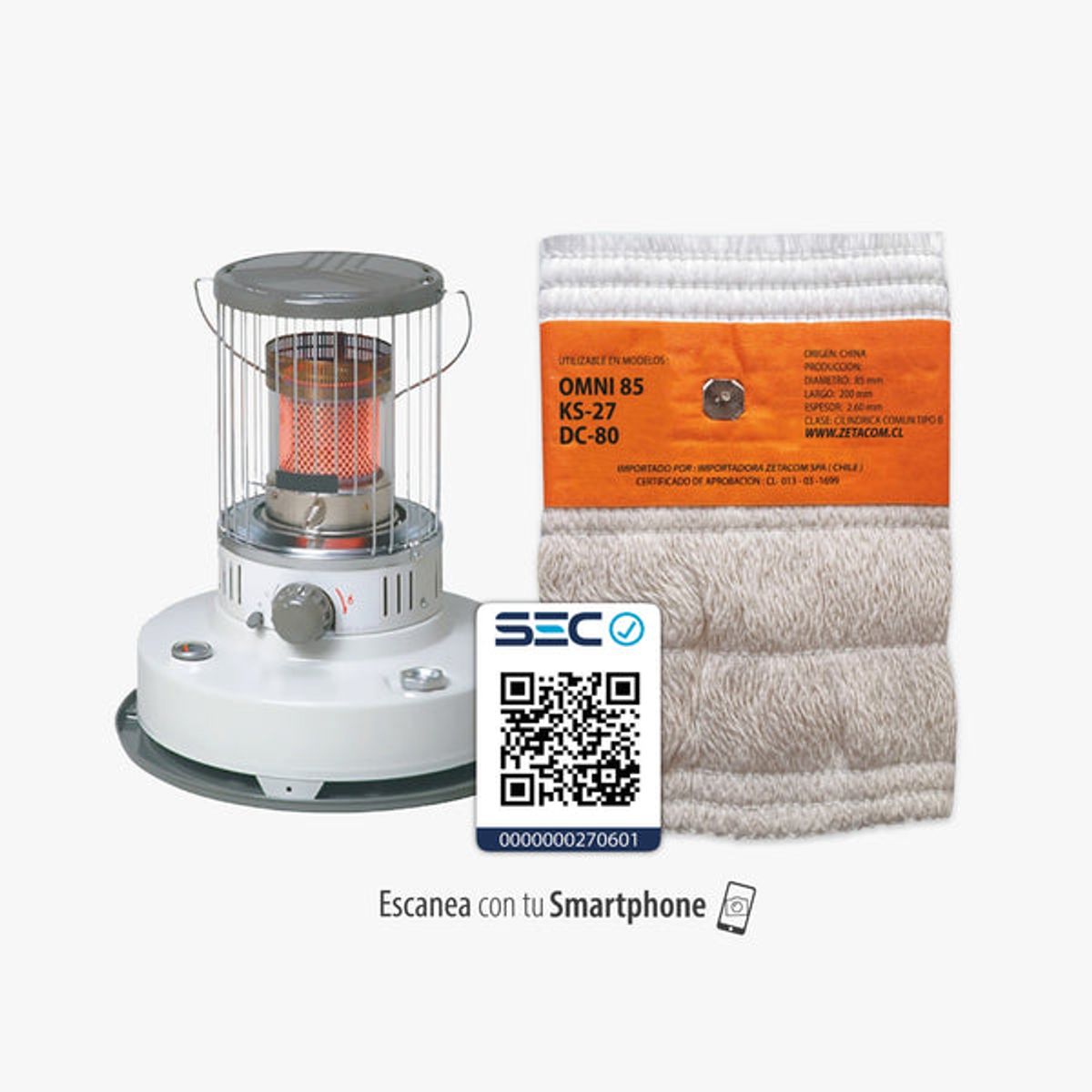 ZETACOM - Mecha Estufa TOYOTOMI KS27 85mm