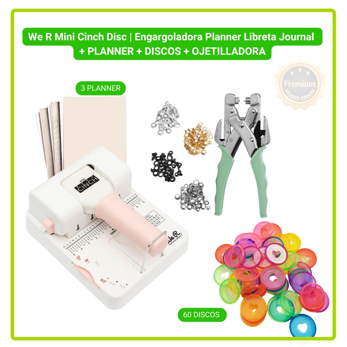 GENERICO - KIT ENCUADERNADORA DISC CINCH 02