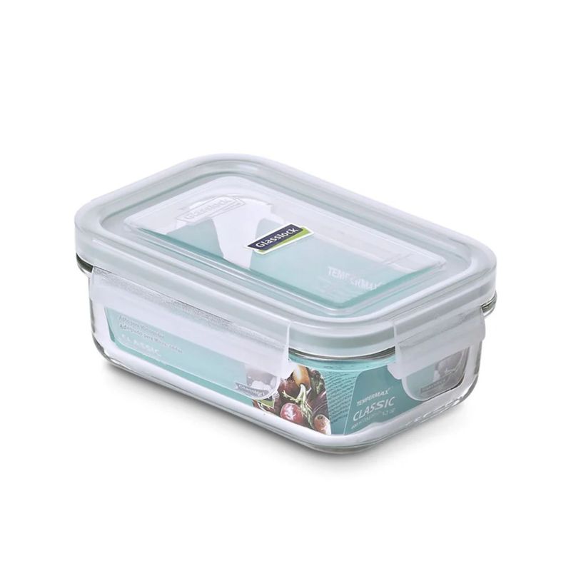 GLASSLOCK - Contenedor Vidrio Hermético 400mL Glasslock Rectangular