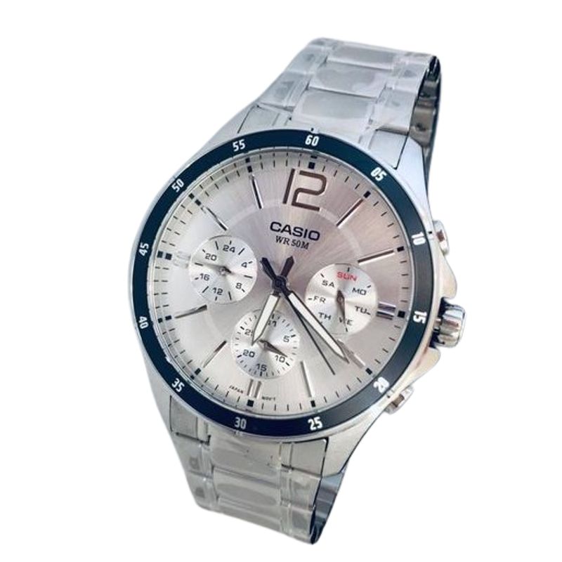 CASIO - RELOJ CASIO MTP1374D-7AV HOMBRE ANALOGO METAL MULTICALENDARIO