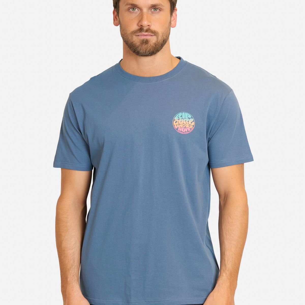 RIP CURL - Polera MC Rush Azul Hombre Rip Curl - Azul