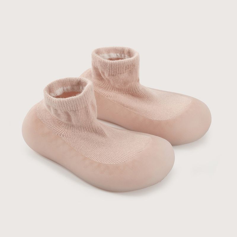 OPALINE - Calcetin con suela de silicona rosado de niña 40634 19