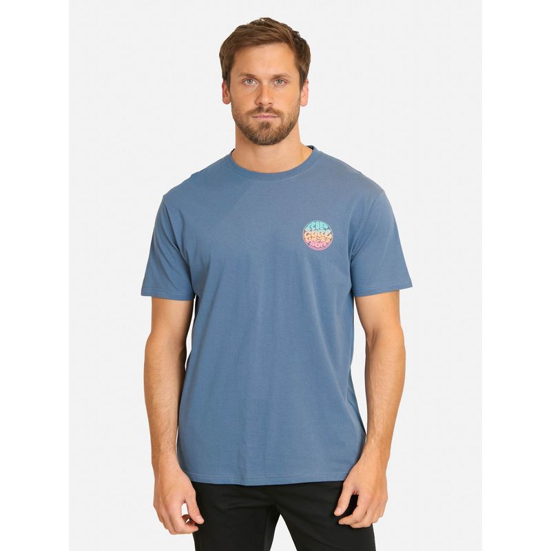 RIP CURL - Polera MC Rush Azul Hombre Rip Curl - Azul
